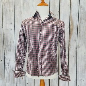 Red and Black Strip "Slim Fit Prestige" shirt